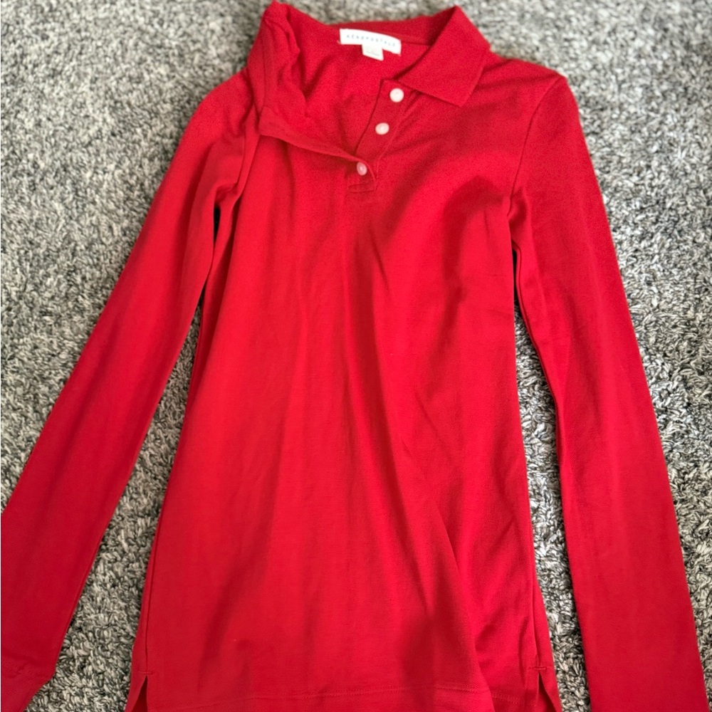 Aeropostale Vibrant Red Polo Shirt